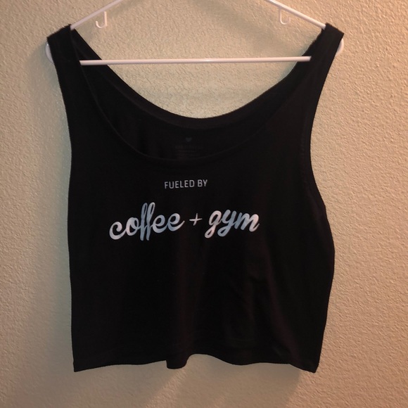 love fitness apparel Tops - Love Fitness  “fueled by gym and coffee” tank